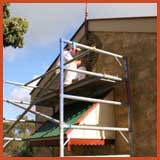 Use correct scaffolding when painting